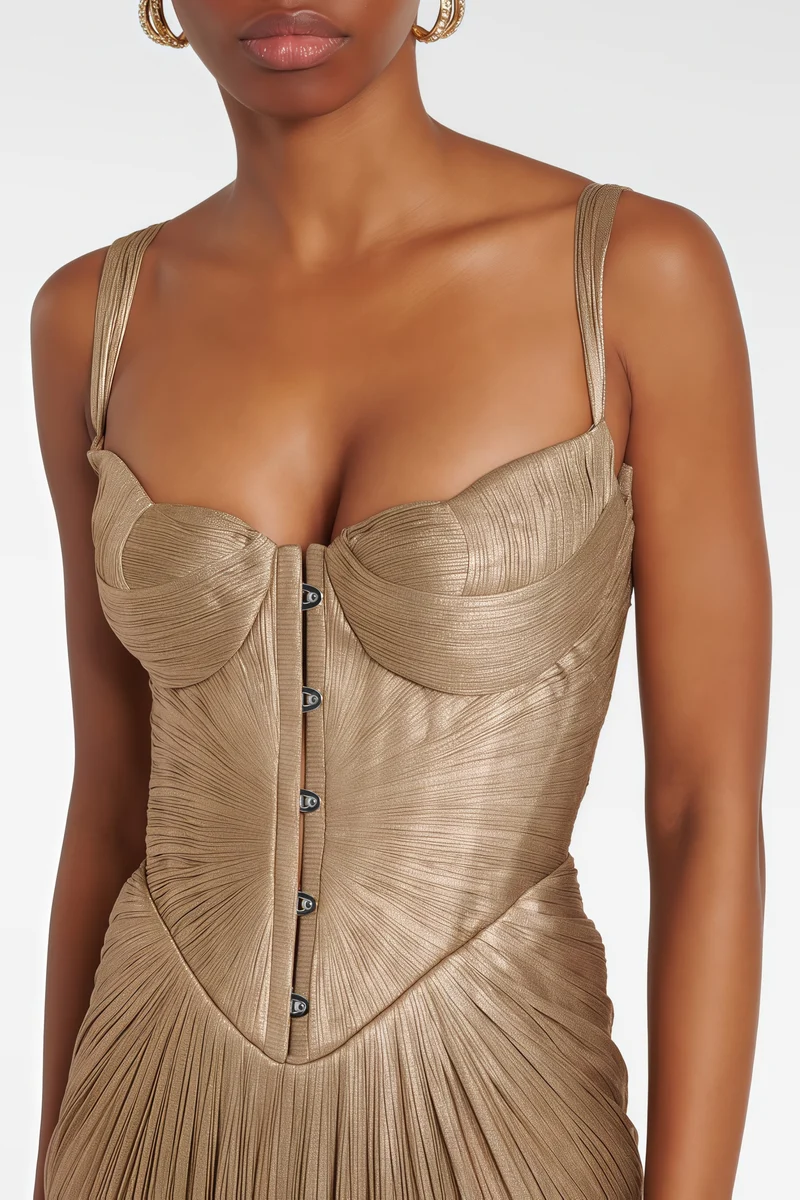 Robe Maxi Dorée