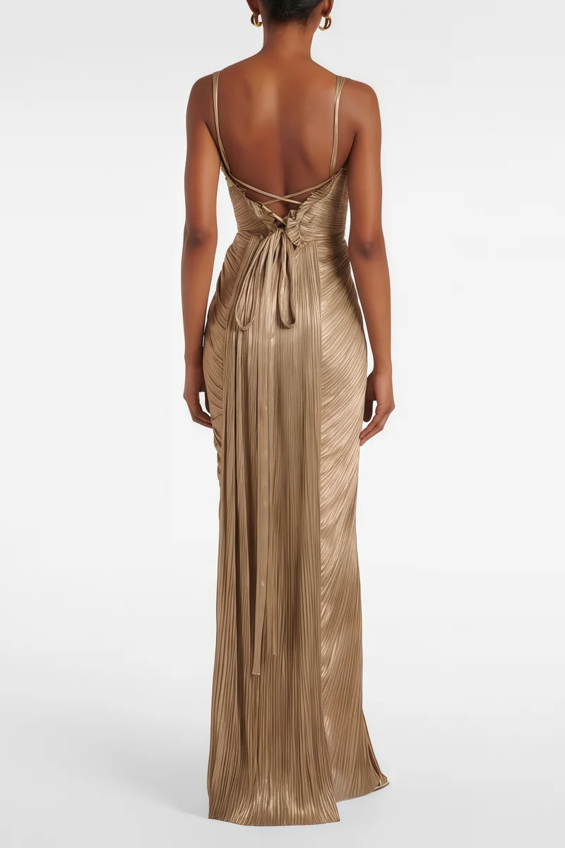 Robe Maxi Dorée