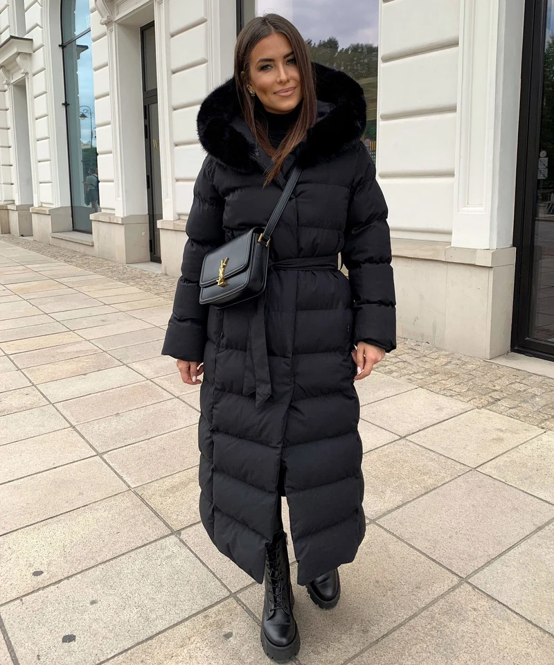 Parka Noire d’Hiver pour Femme