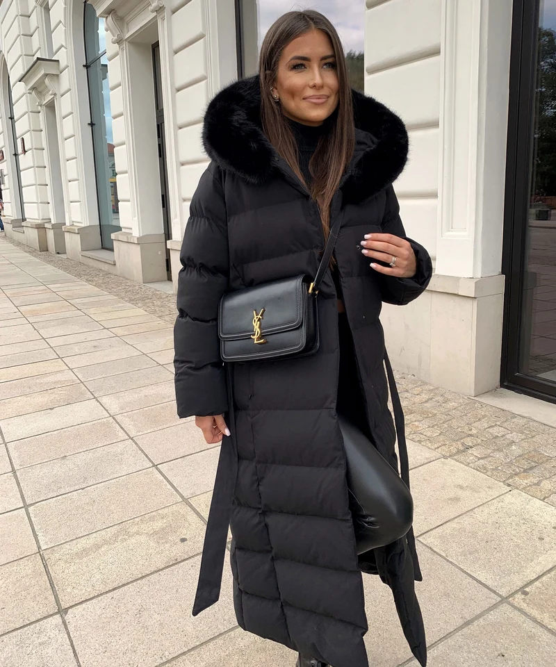 Parka Noire d’Hiver pour Femme