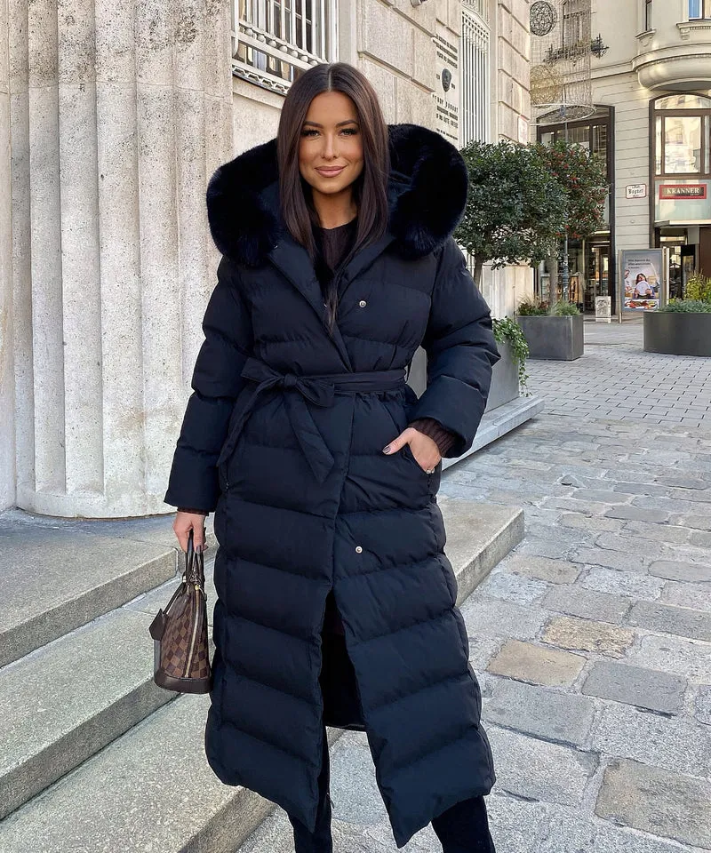 Parka Noire d’Hiver pour Femme