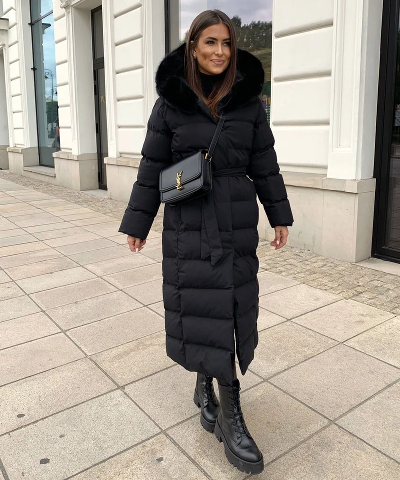 Parka Noire d’Hiver pour Femme