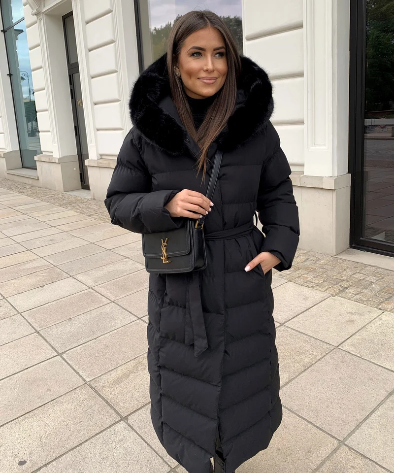 Parka Noire d’Hiver pour Femme
