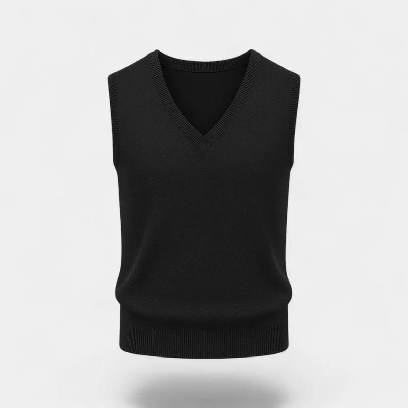 Gilet Sans Manches Homme en Coton – Élégance Minimaliste