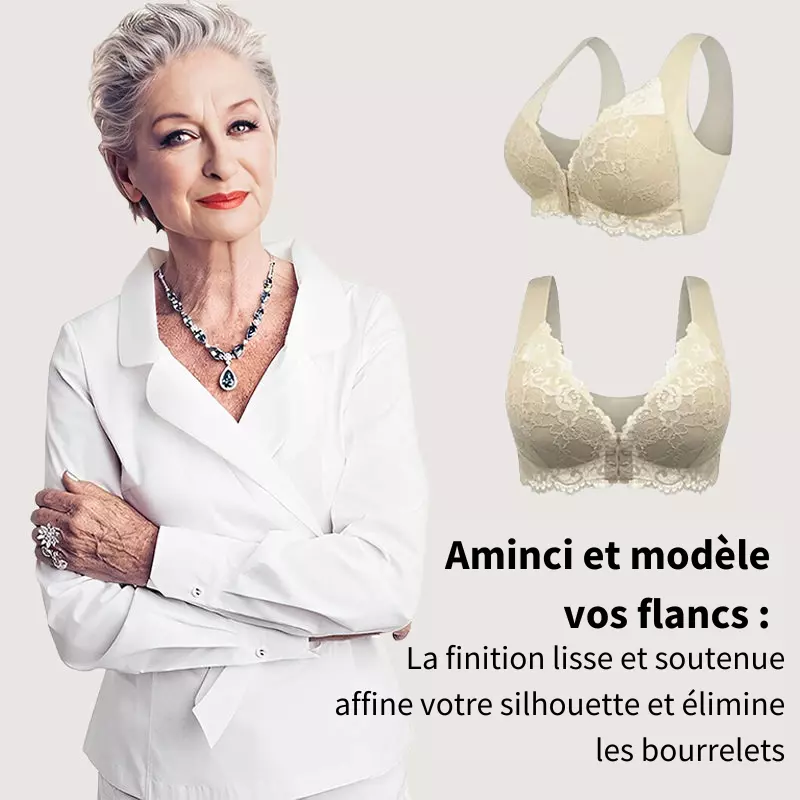 Pack de 3 Soutiens-Gorge Sans Fil Galbants à Fermeture Frontale