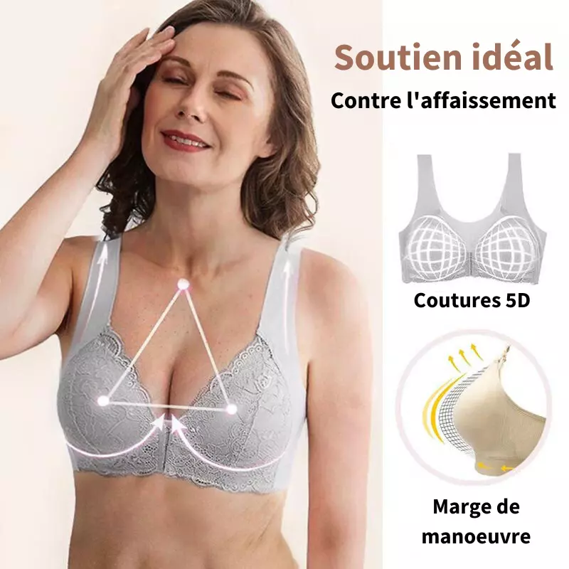 Pack de 3 Soutiens-Gorge Sans Fil Galbants à Fermeture Frontale
