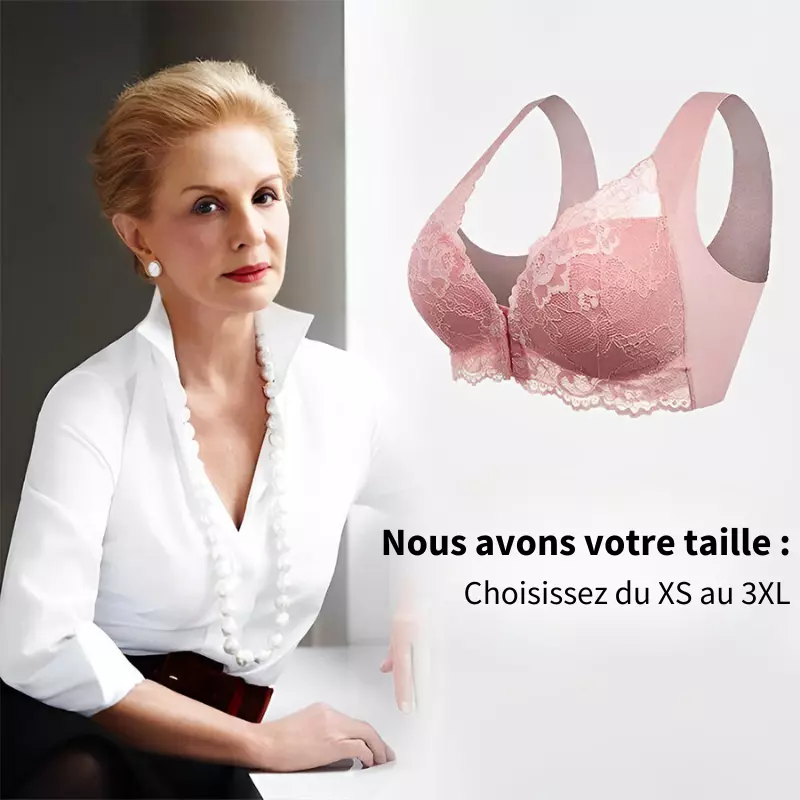 Pack de 3 Soutiens-Gorge Sans Fil Galbants à Fermeture Frontale