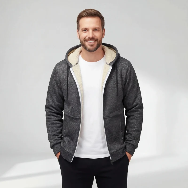 Cardigan Homme en Laine d’Agneau – Finition Fine et Style Raffiné