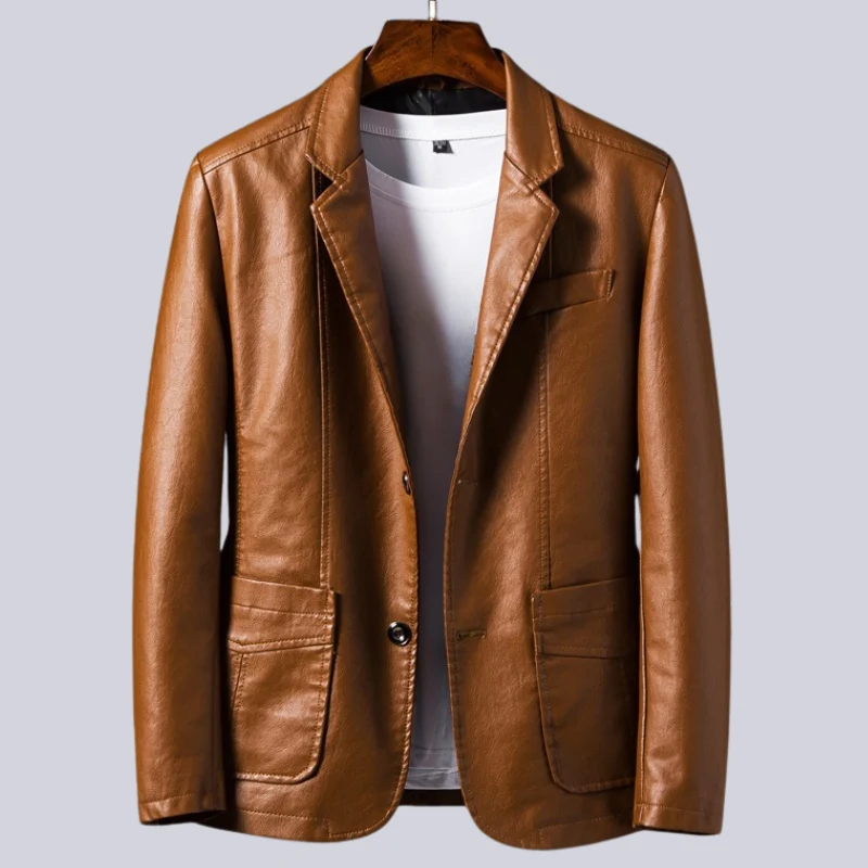 Veste en Cuir Homme “Nuit Tombante” au Style Intense