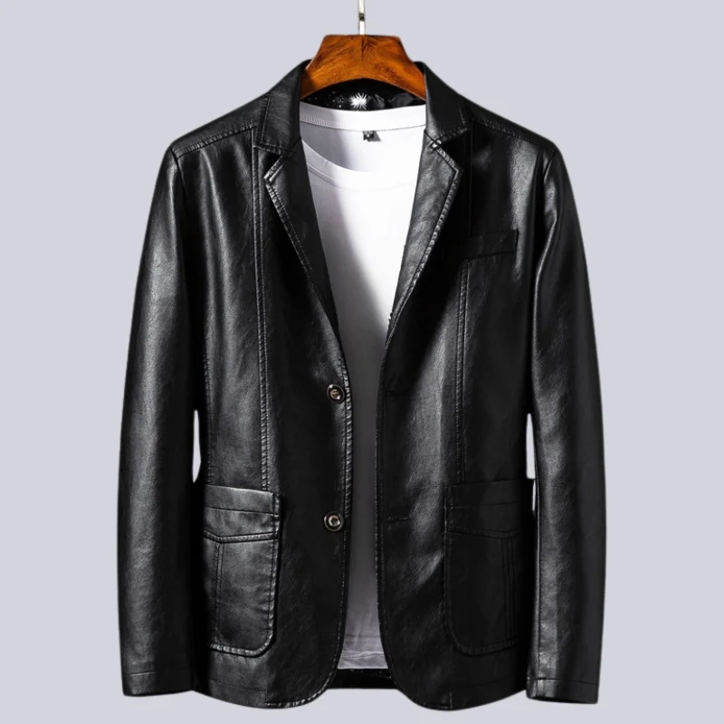 Veste en Cuir Homme “Nuit Tombante” au Style Intense