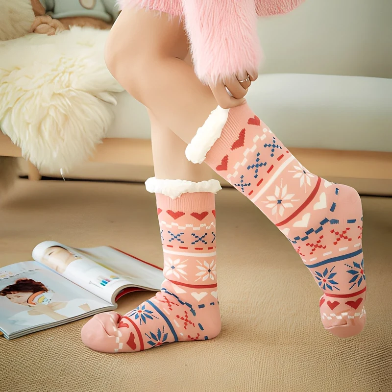 Clarice - Chaussettes de Noël mi-mollet élégantes pour femmes