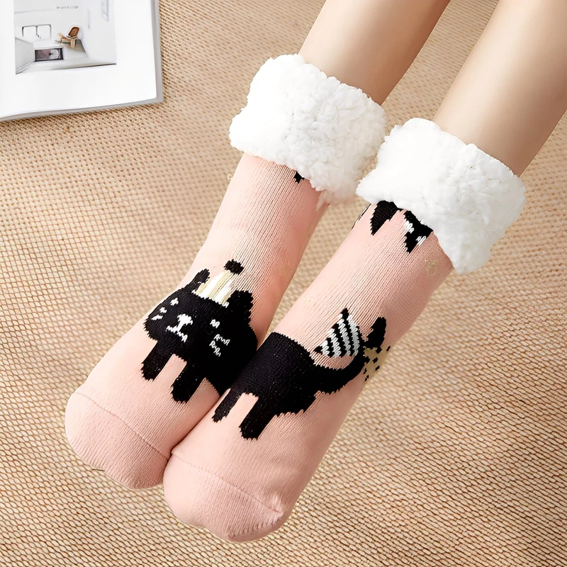 Clarice - Chaussettes de Noël mi-mollet élégantes pour femmes