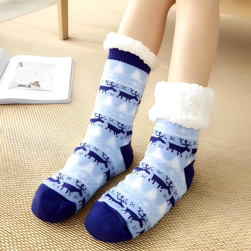 Clarice - Chaussettes de Noël mi-mollet élégantes pour femmes