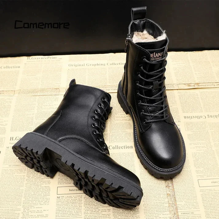 Delphine – Bottes d'hiver noires pour femmes