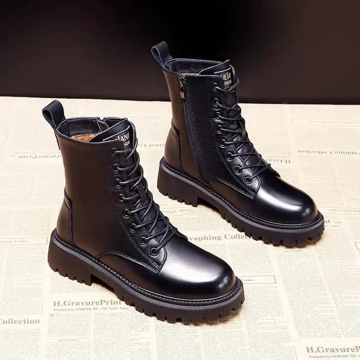 Delphine – Bottes d'hiver noires pour femmes