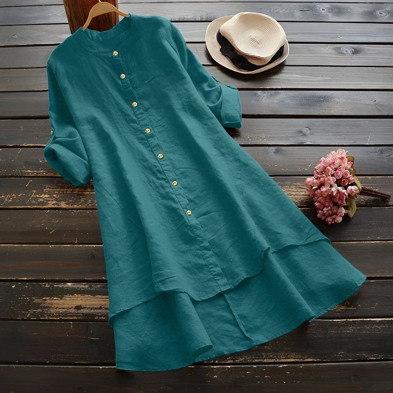 Mildred - Robe Élégante avec Boutons