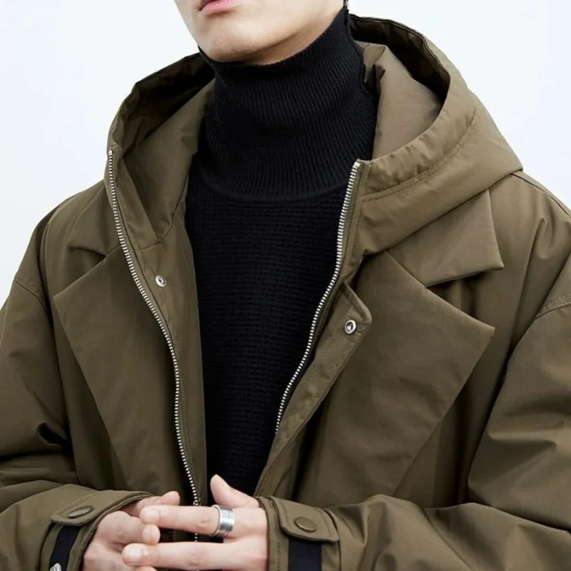 Imperméable Long Homme à Capuche