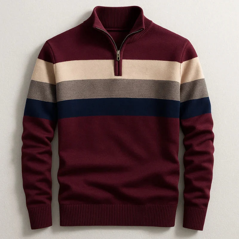 Pull Lorven Rayé pour Homme – Look Moderne Décontracté
