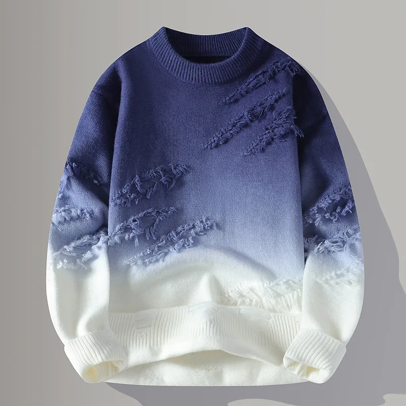 Pull Distressé Corvin pour Homme – Style Urbain Texturé