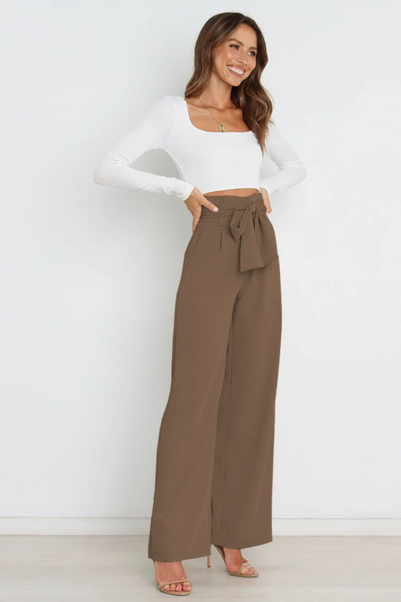 Pantalon Long en Lin Femme