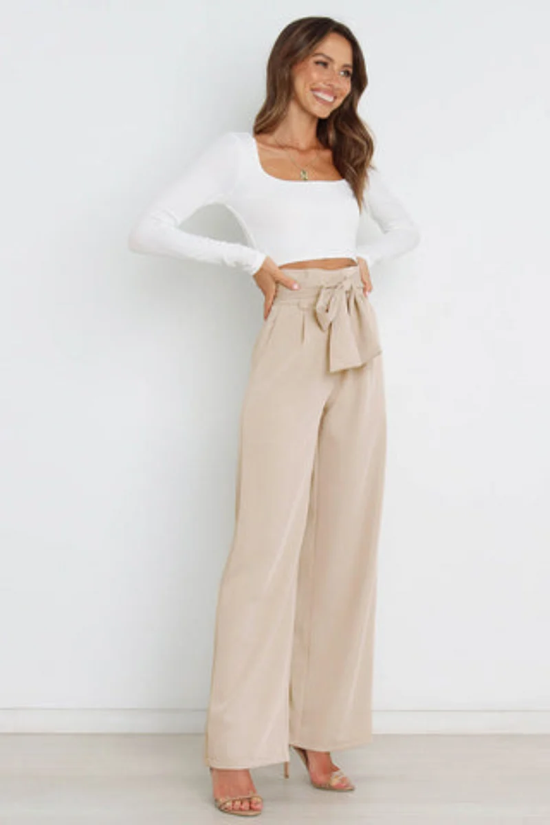 Pantalon Long en Lin Femme