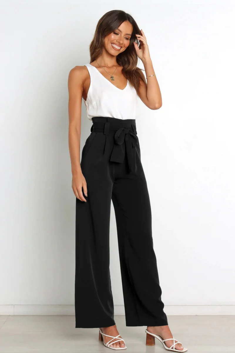 Pantalon Long en Lin Femme