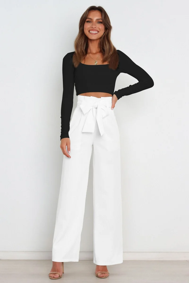 Pantalon Long en Lin Femme