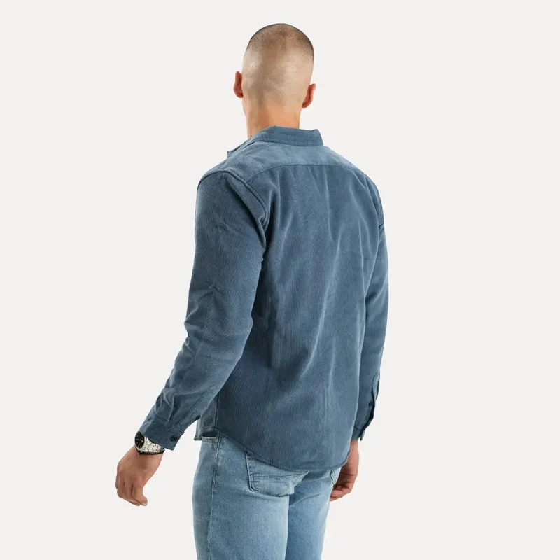 Chemise à Manches Longues en Velours Côtelé