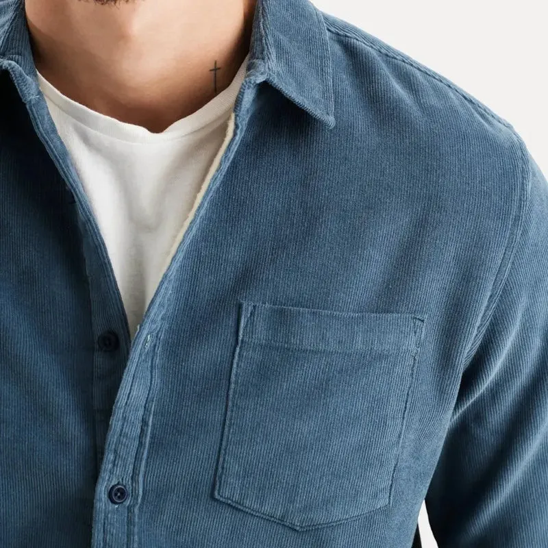 Chemise à Manches Longues en Velours Côtelé