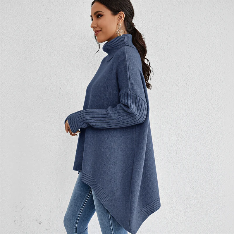 Pull Femme à Col Roulé