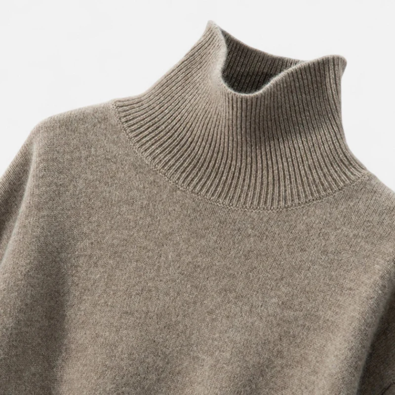 Pull Femme en Cachemire à Col Roulé