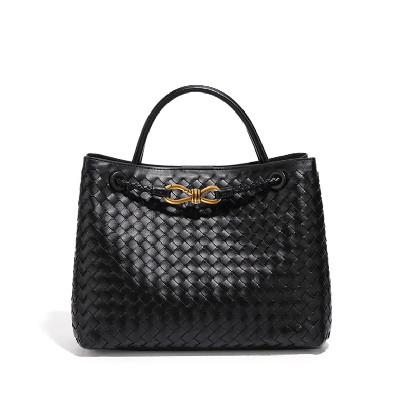 Sac à Main en Cuir PU Tressé