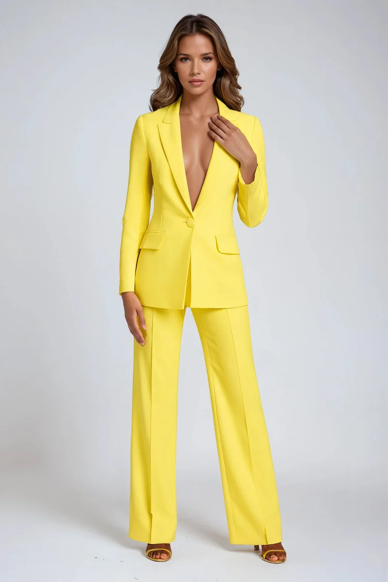 Ensemble pour femme Blazer et pantalon droit