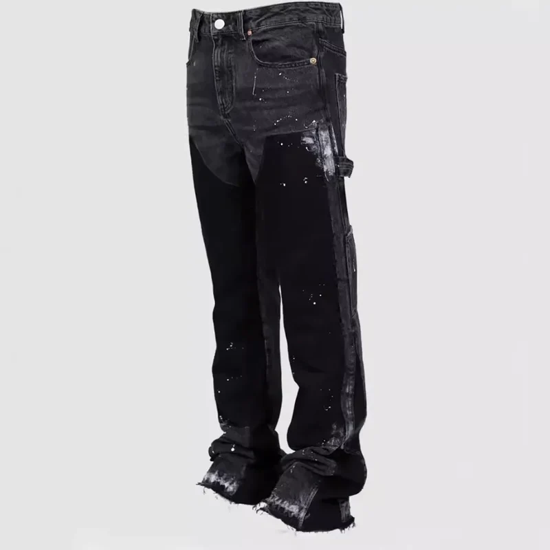 Jeans à Pattes d'Éléphant Homme