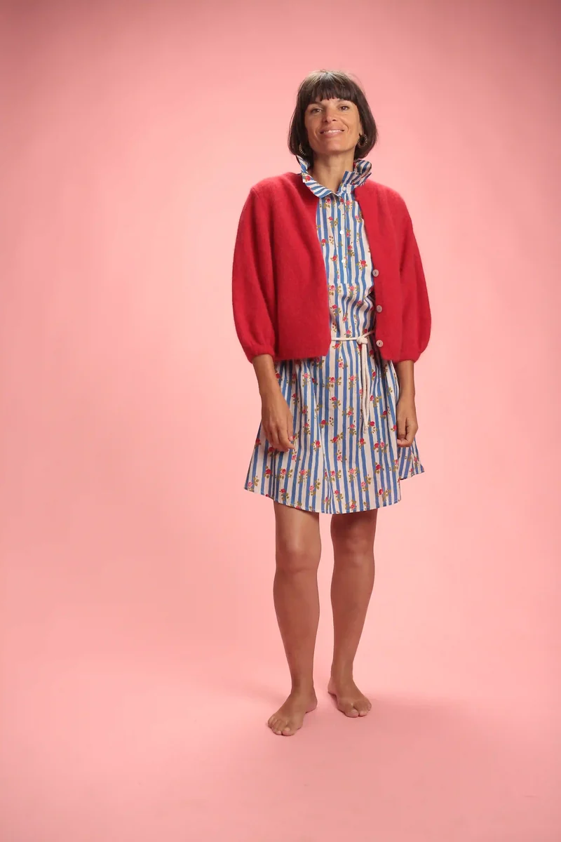 Robe Flora Rayée bleu