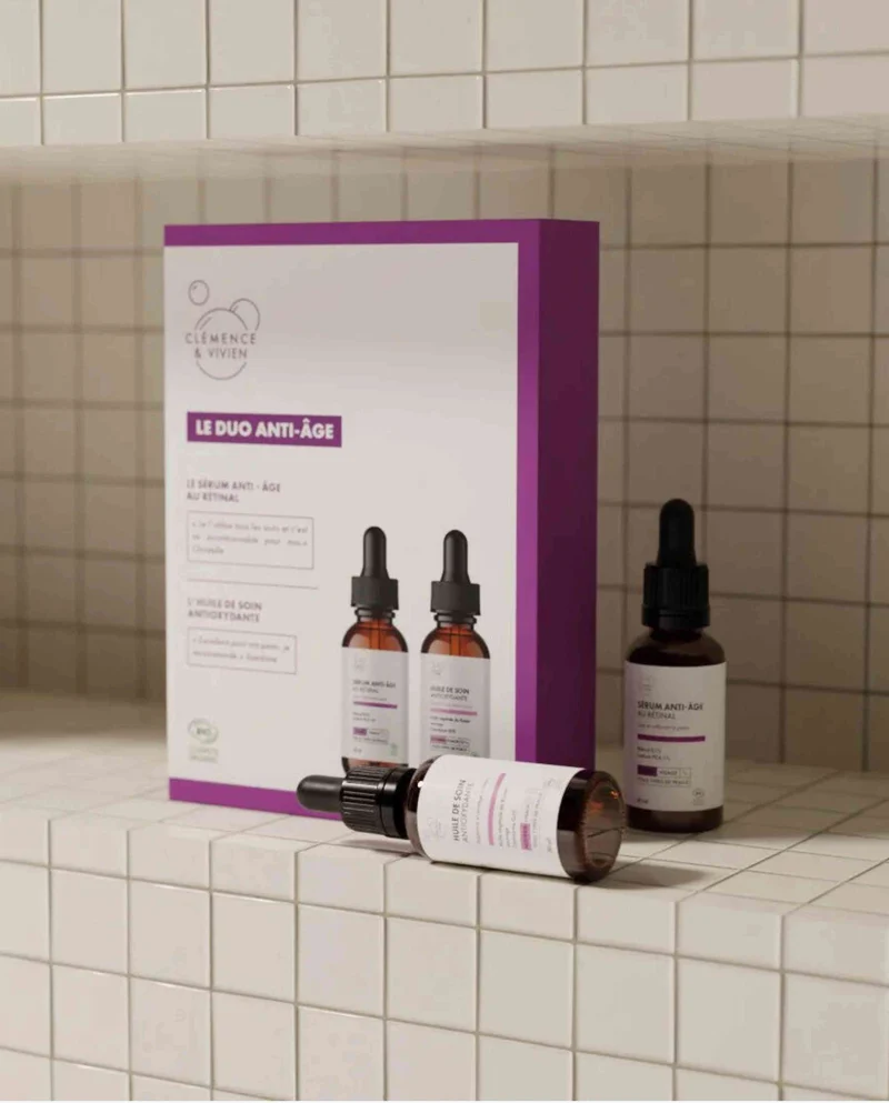 Coffret soins visage duo anti-âge bio