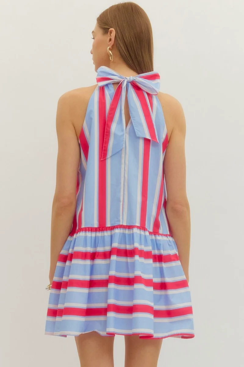 RED & BLUE HALTER MINI (LM-0030)