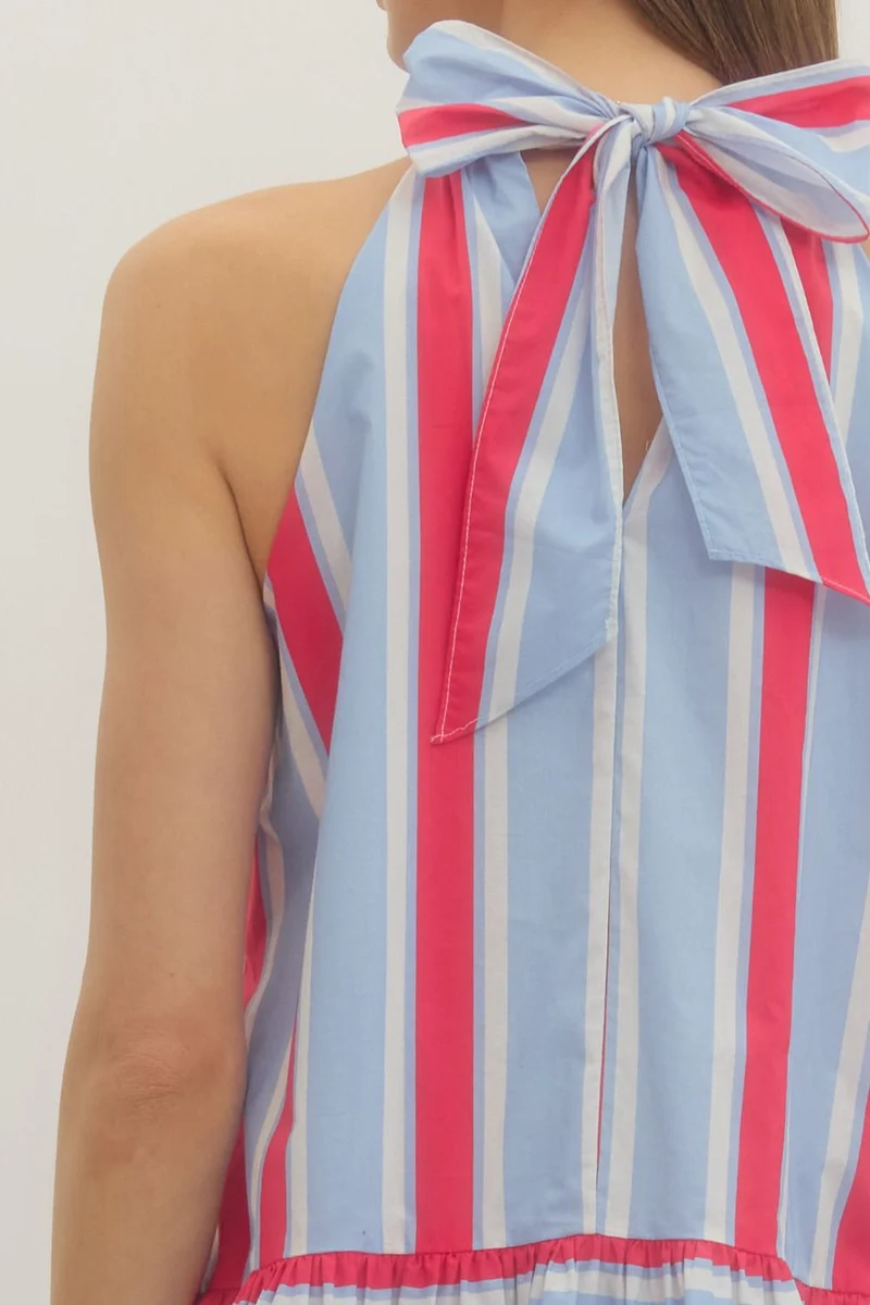 RED & BLUE HALTER MINI (LM-0030)