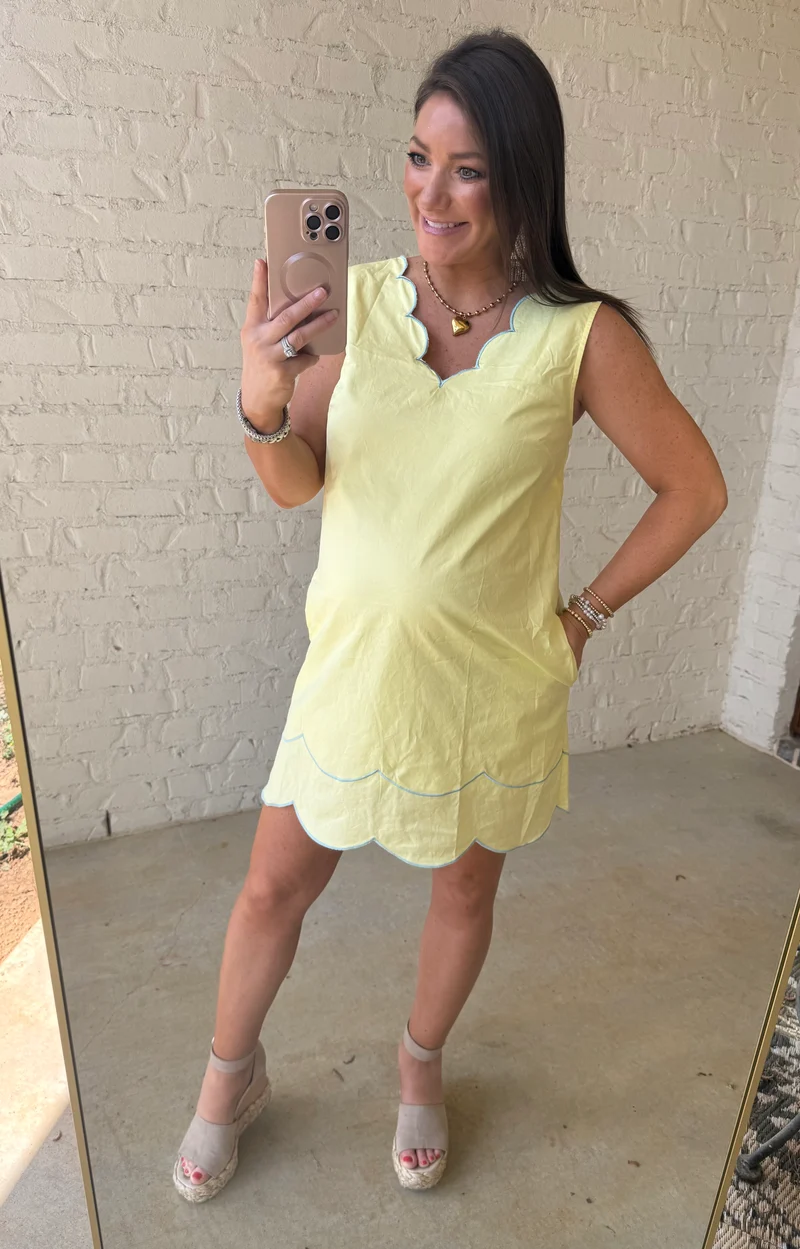 MOON SCALLOPED MINI - LEMON (LM-0017)