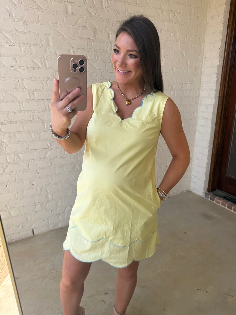 MOON SCALLOPED MINI - LEMON (LM-0017)