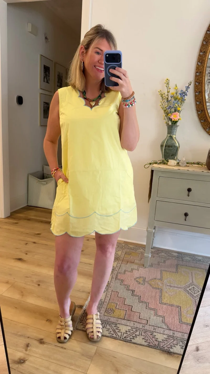MOON SCALLOPED MINI - LEMON (LM-0017)