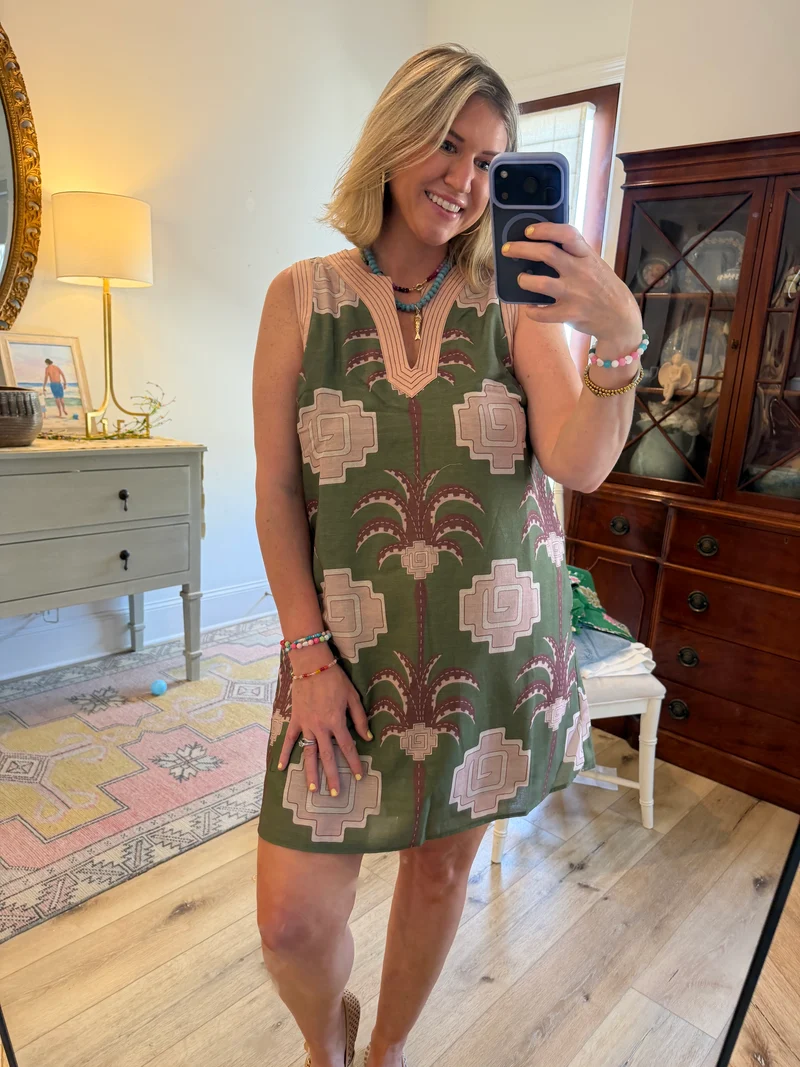 PALM GEO DRESS (LM-0052)