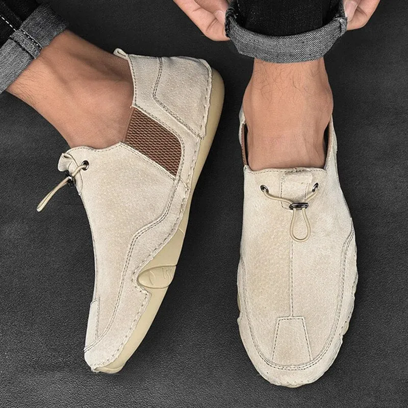 Chaussures Homme à Enfiler – Boucle Avant et Panneaux Latéraux