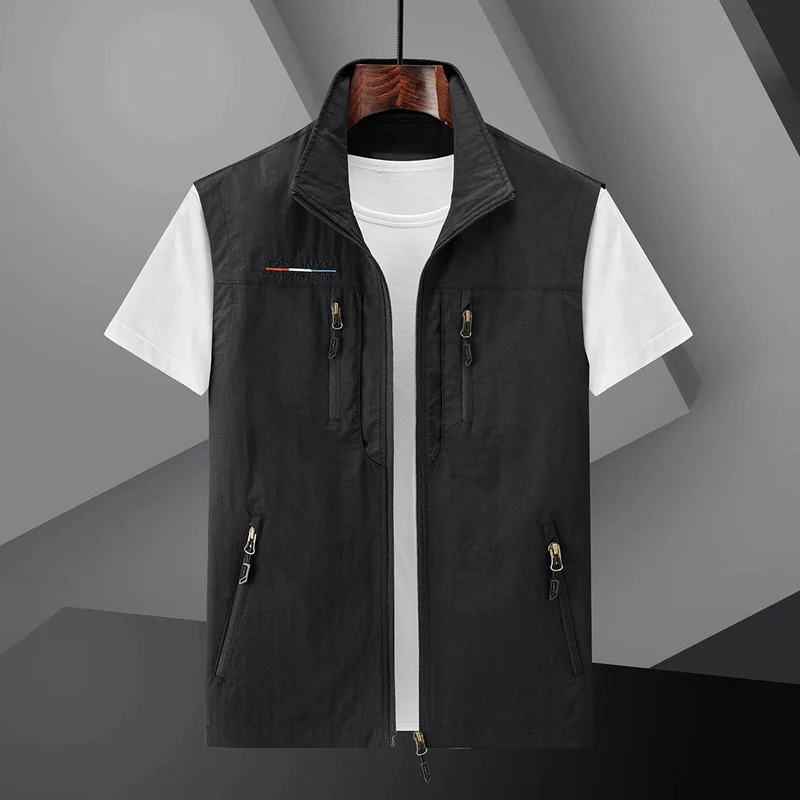 Gilet d’Été Multi-Poches Homme – Gilet de Voyage De plein air