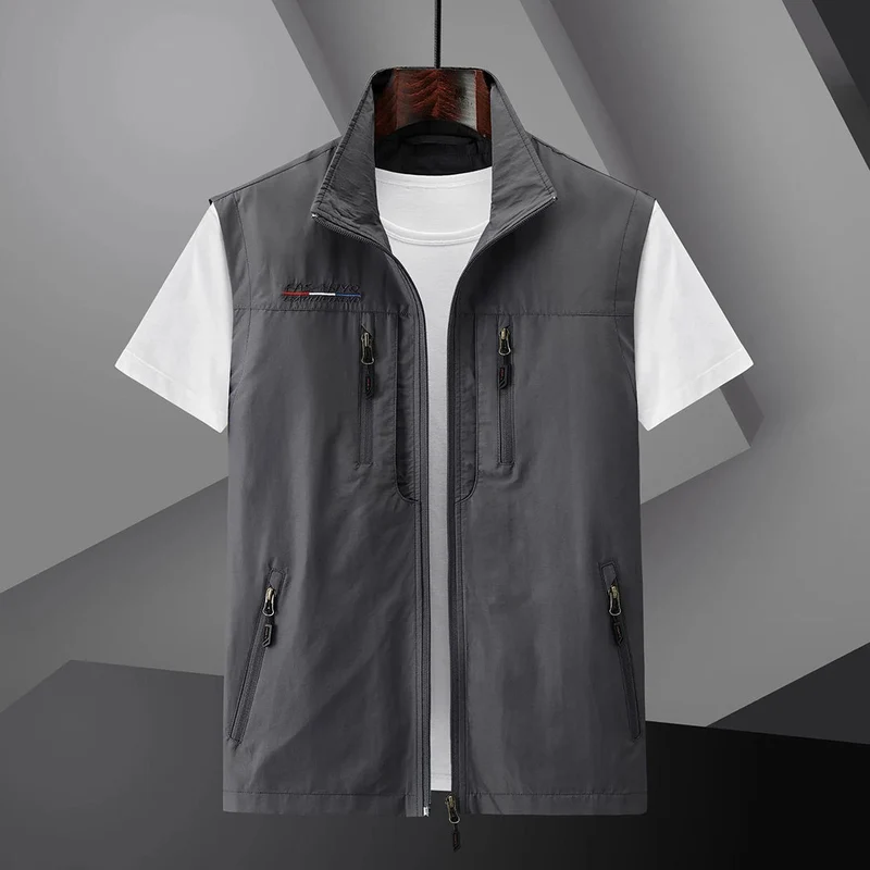 Gilet d’Été Multi-Poches Homme – Gilet de Voyage De plein air