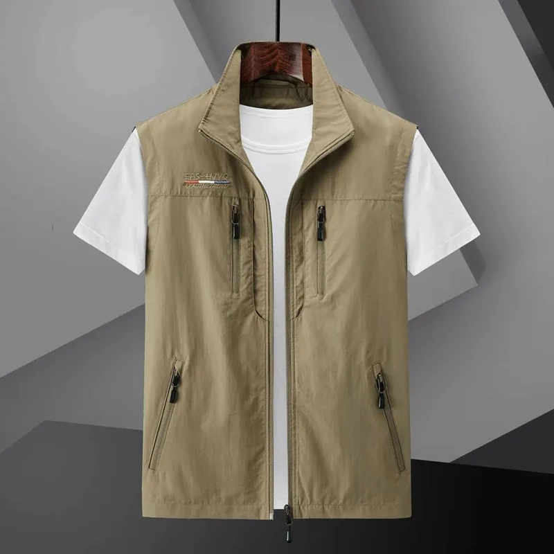Gilet d’Été Multi-Poches Homme – Gilet de Voyage De plein air