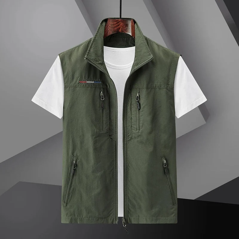 Gilet d’Été Multi-Poches Homme – Gilet de Voyage De plein air