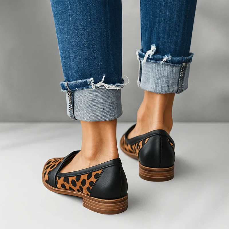 Mocassins en cuir de qualité supérieure pour femmes - Chaussures plates et confortables pour occasions formelles