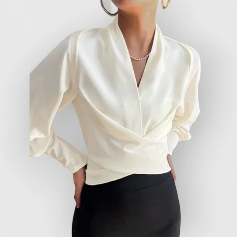 Blouse à manches bouffantes pour femme – Haut élégant et stylé