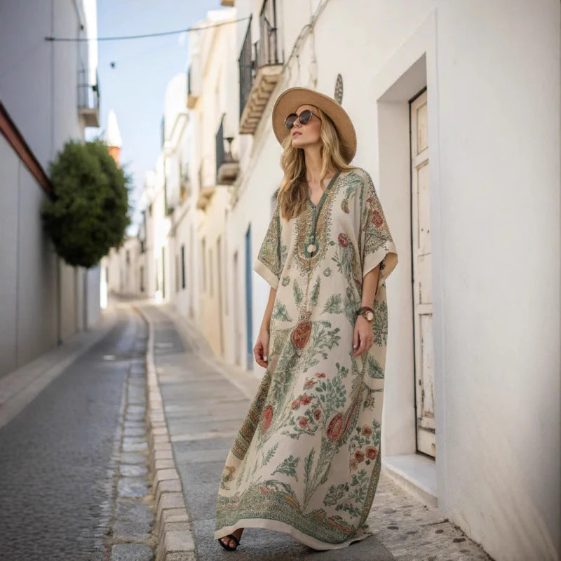 Robe longue bohème - Robe d'été pour femme